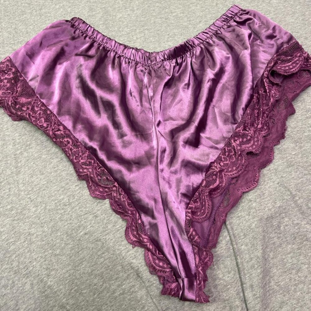 Purple lace shorts